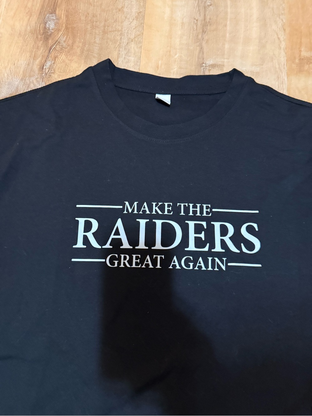 Make The Raiders Great Again Black Graphic Tee 3XL